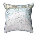 Betsy Drake Betsy Drake SN13215D 12 x 12 in. Block Island Sound - Matunuck; RI Nautical Map Small Corded Indoor & Outdoor Pillow SN13215D